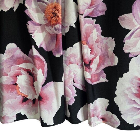 Pink Tartan A-Line Pink and Black Lined Cocktail Skirt Sz 8 - Picture 4 of 9